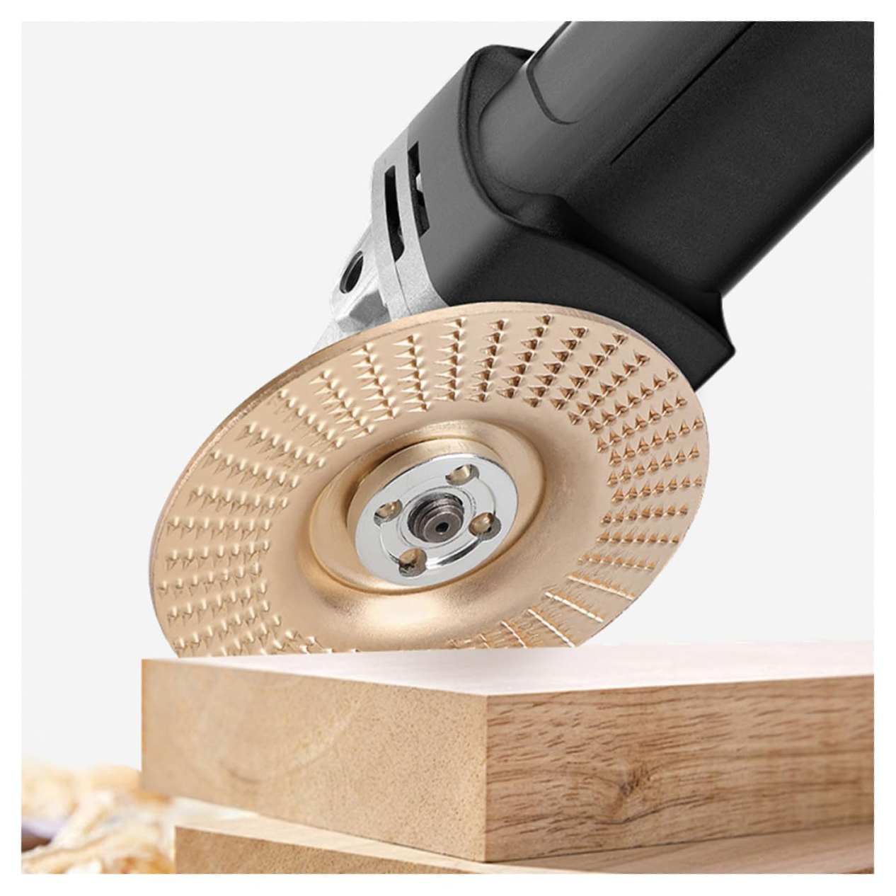 Tarcza szlifierska do szlifierki kątowej, Tarcza szlifierska do rzeźbienia w drewnie, Tarcza szlifierska, Złota, 3 sztuki - 2
