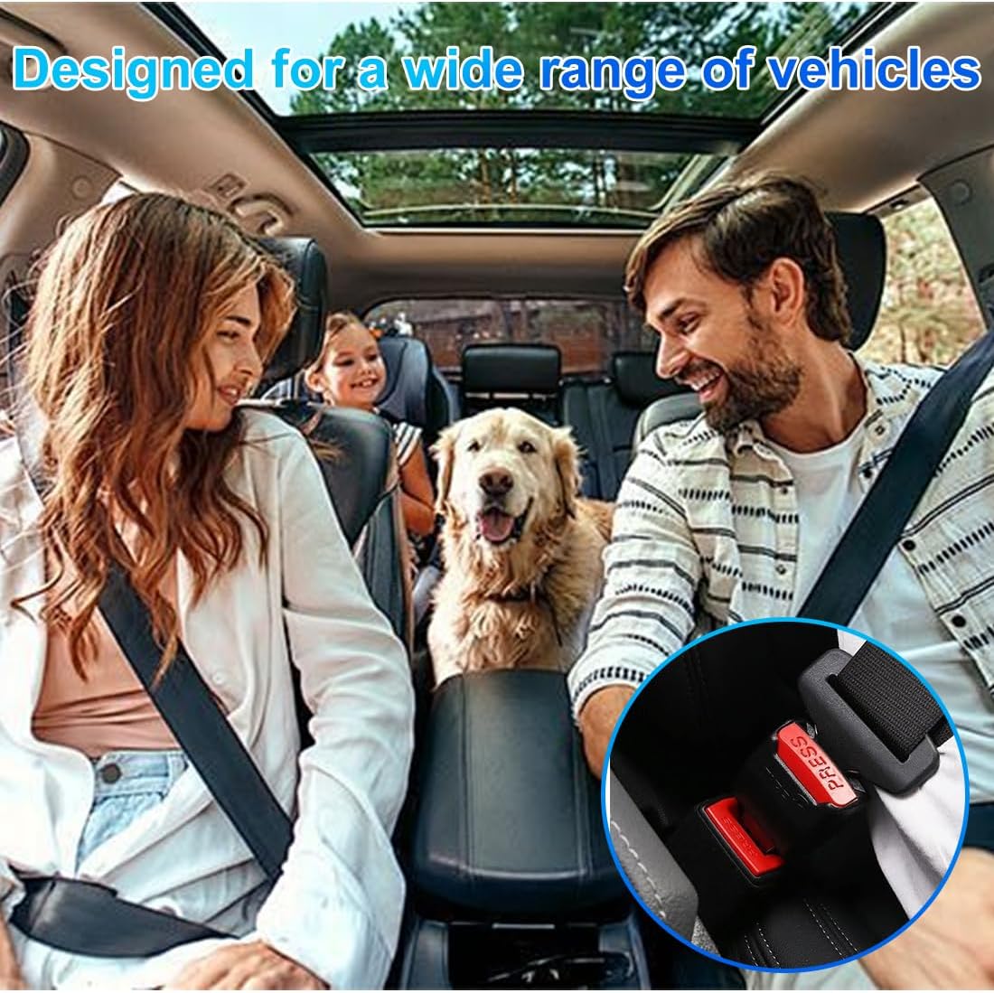 Accessoires de Voiture, 1pcs, Intérieur de Voiture, Sangle de Prolongation Semi-Fermée pour Ceinture de Sécurité, Intérieur de Voiture, Convient à l - 5