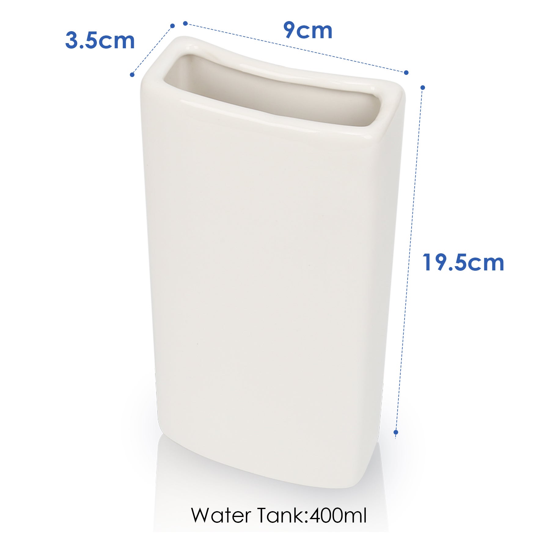 4x Evaporador de cerámica Radiador humidificador de aire, calentador de evaporador de agua, con gancho para colgar, cerámica, blanco 4x - 3