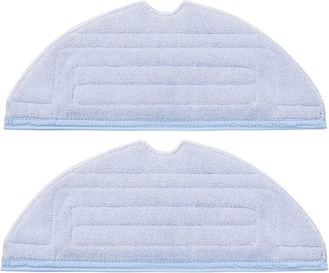 Balai à Poussière Plat Avec 4 Chiffons Réutilisables - Longueur 100 Cm, Tête Pressée, Manche Acier Inox