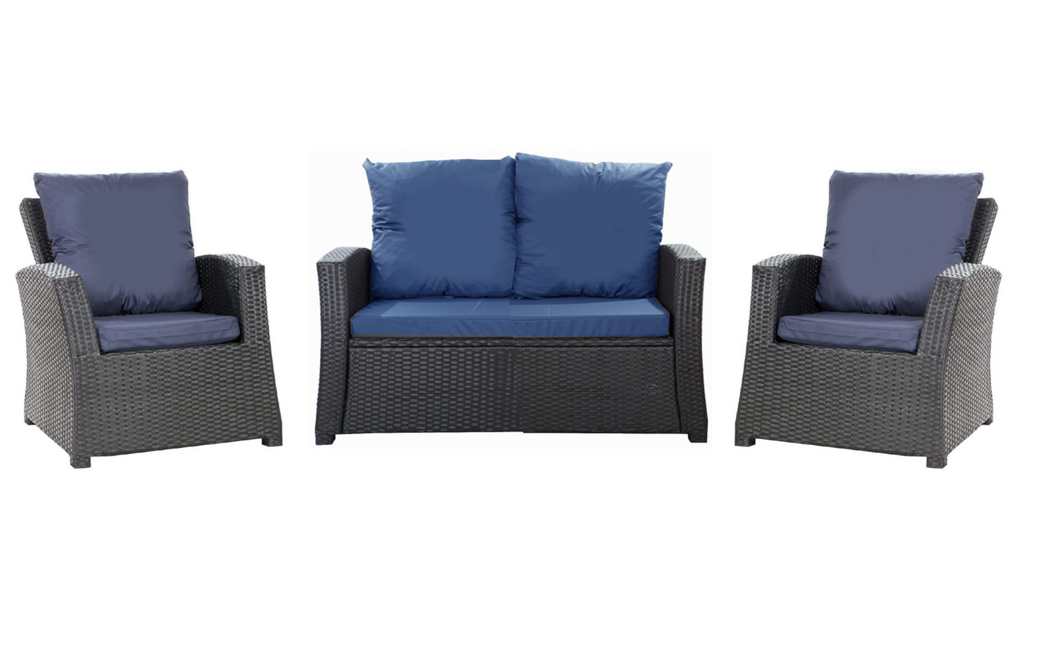 Linxor - Kit de coussins pour salon de jardin déhoussables - 50 x 50 cm - Gris clair | Leroy Merlin