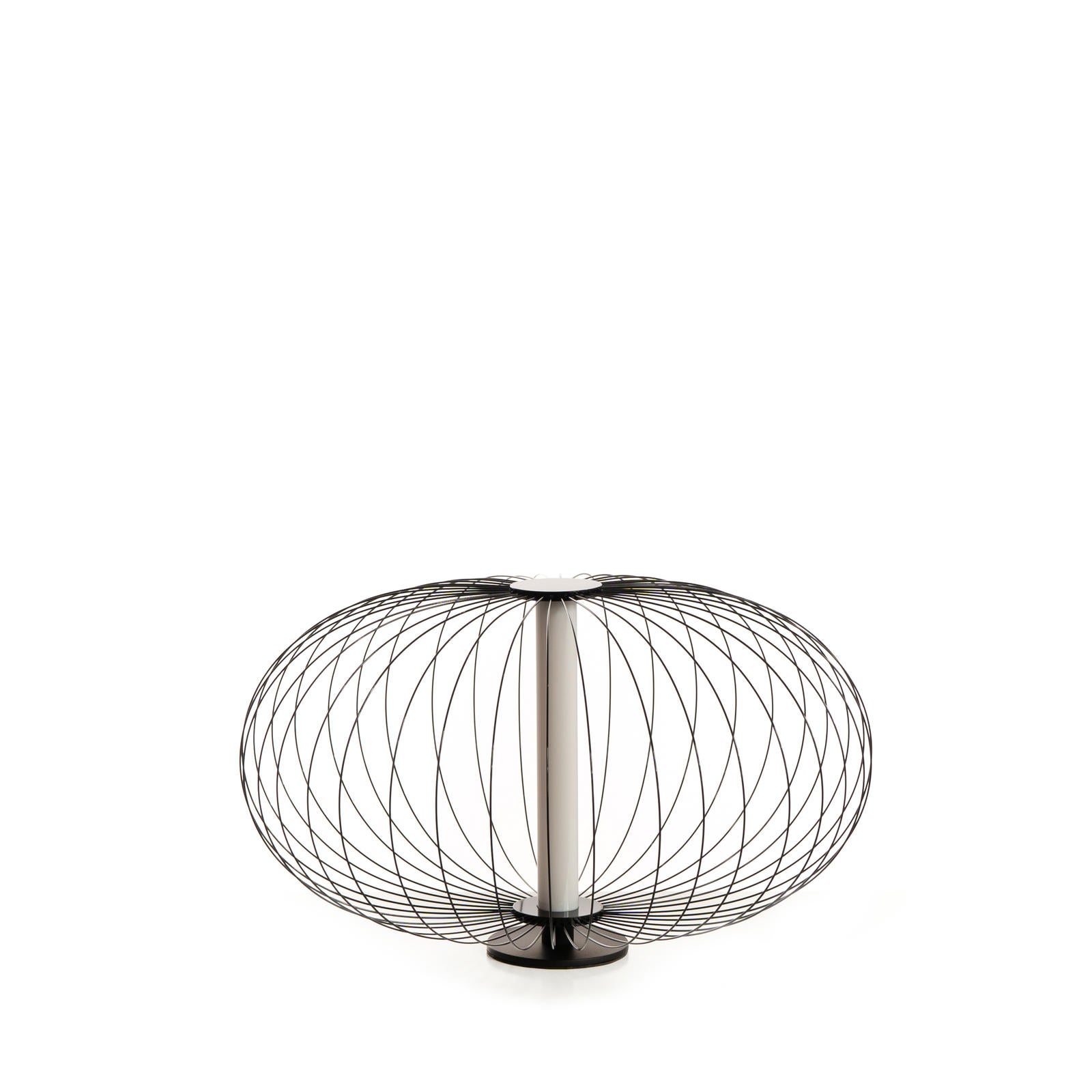 Mizar - Biała stalowa lampa stołowa LED
