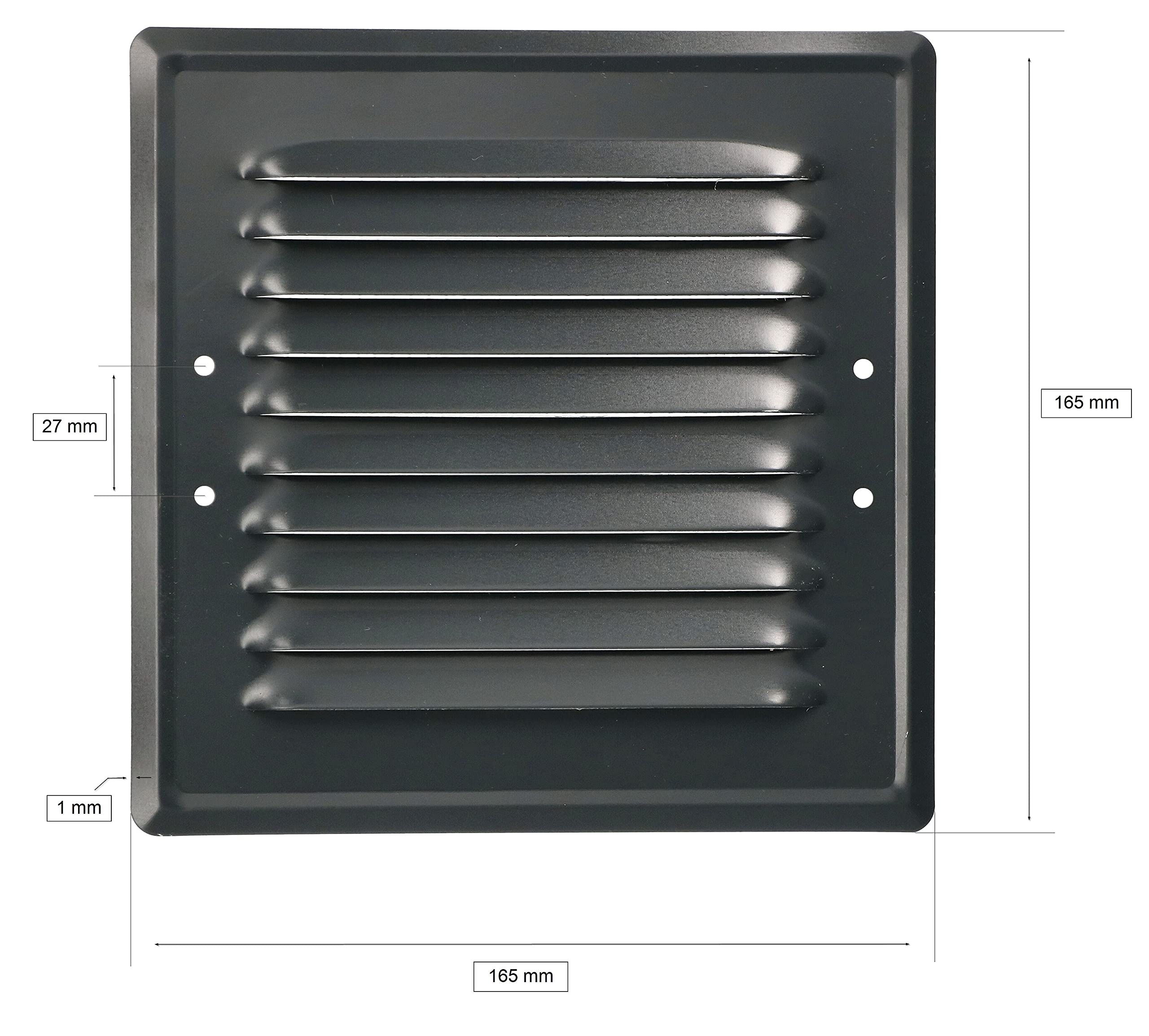 Kratka wentylacyjna kominowa metalowa 14x14 łapki - KOTARBAU - 2
