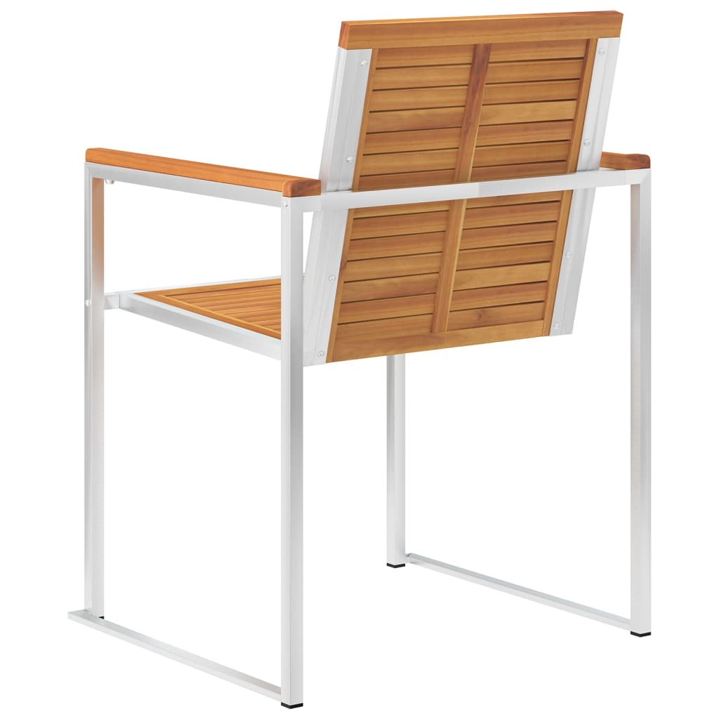 Chaise de jardin avec coussin Maison Exclusive en bois Vert - 7