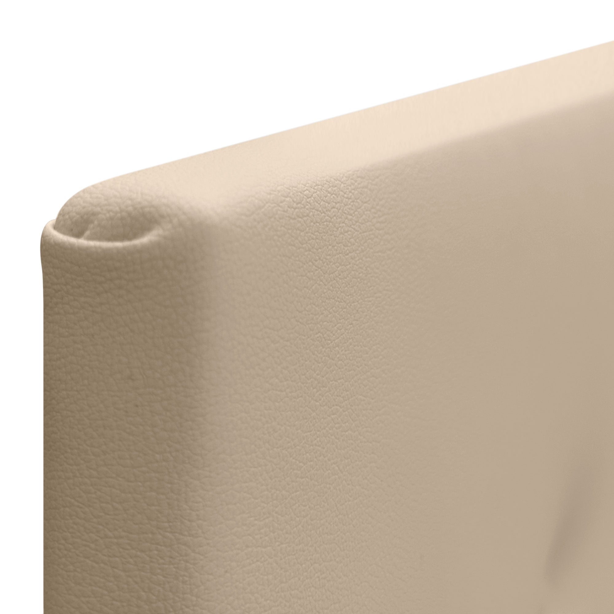 DHOME Cabecero de Polipiel Liso cabeceros Cabezal tapizado Cama (Polipiel Beige, 90cm (Camas 70/80/90)) - 5