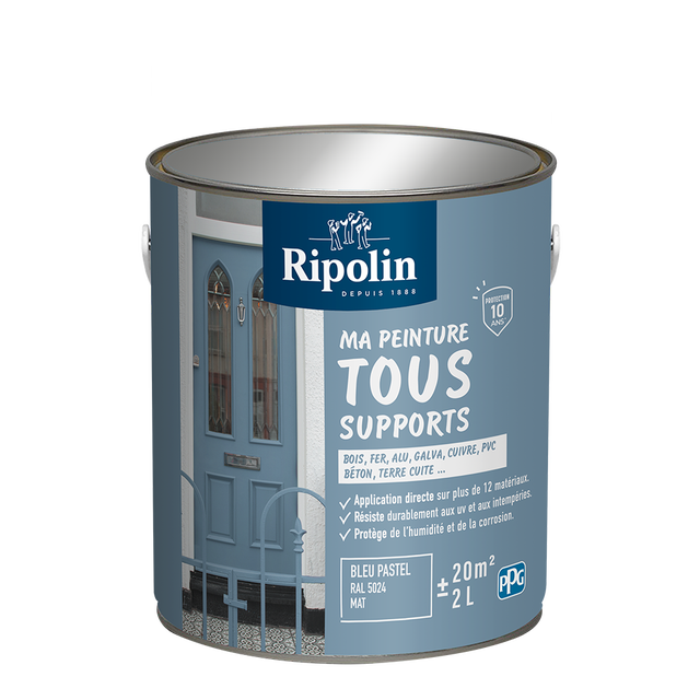 Ma peinture tous supports Mat Bleu Pastel RAL 5024 2L
