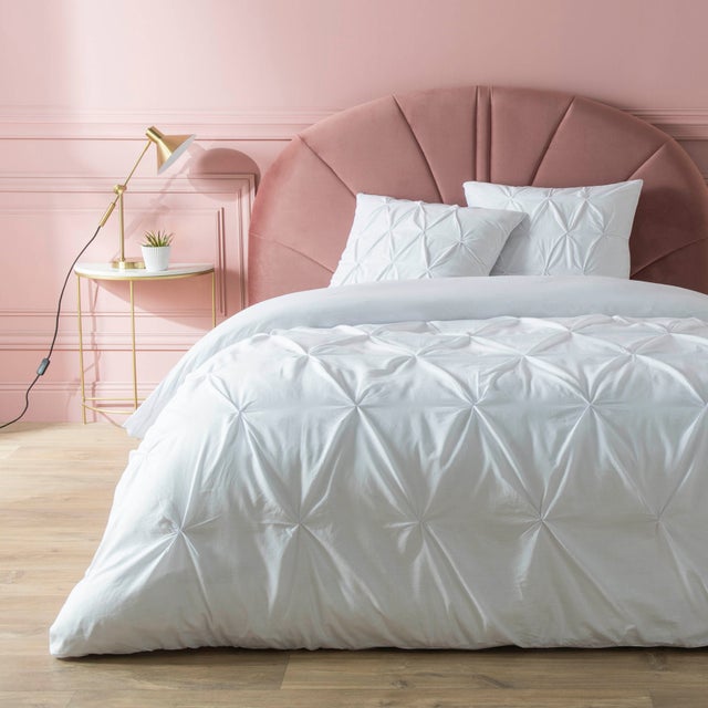 Parure 3 Pièces Heloise 100% Coton - Blanc - 240x220 cm - Coton