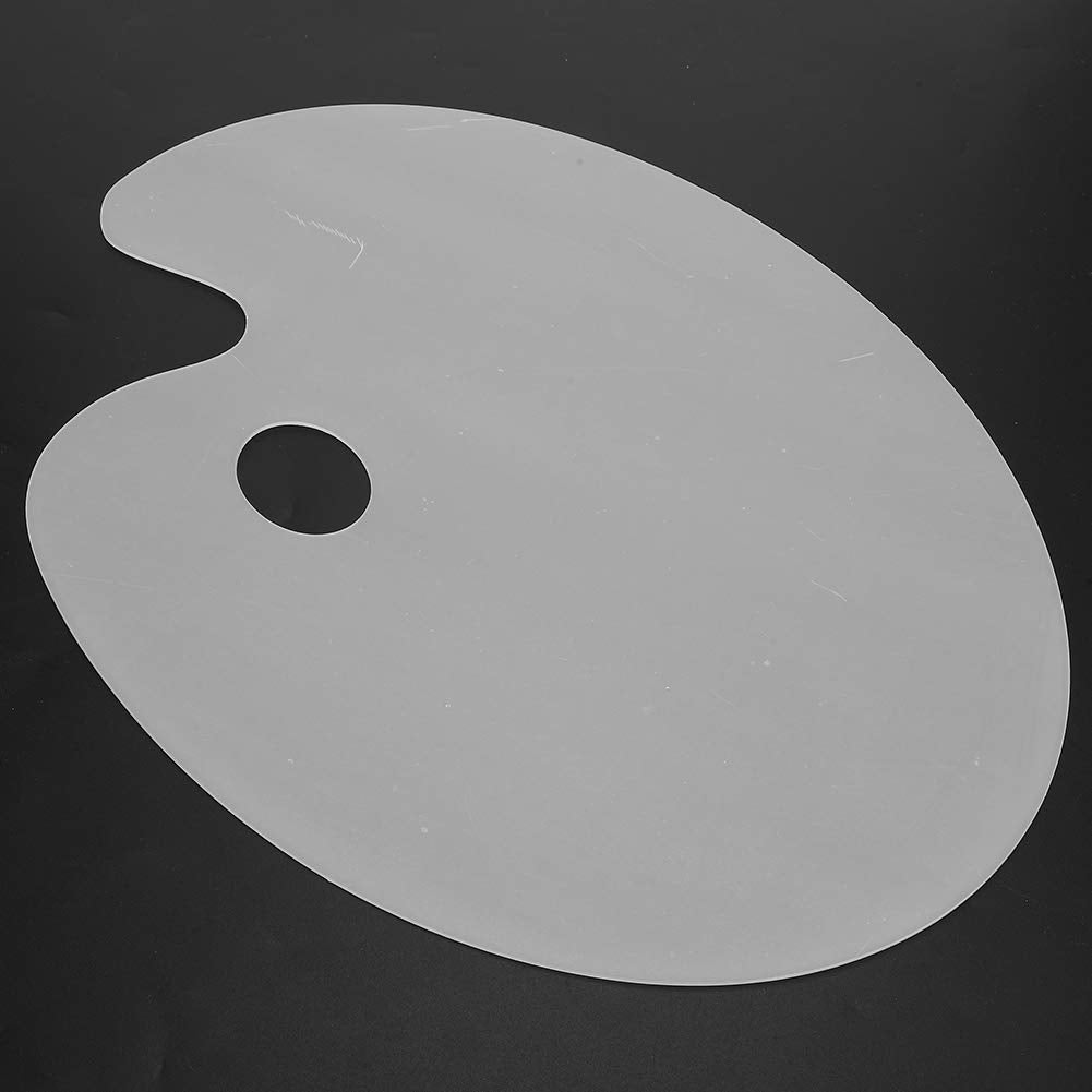 Palette de peinture acrylique transparente ovale pour mélanger les couleurs, fournitures d'art - 3