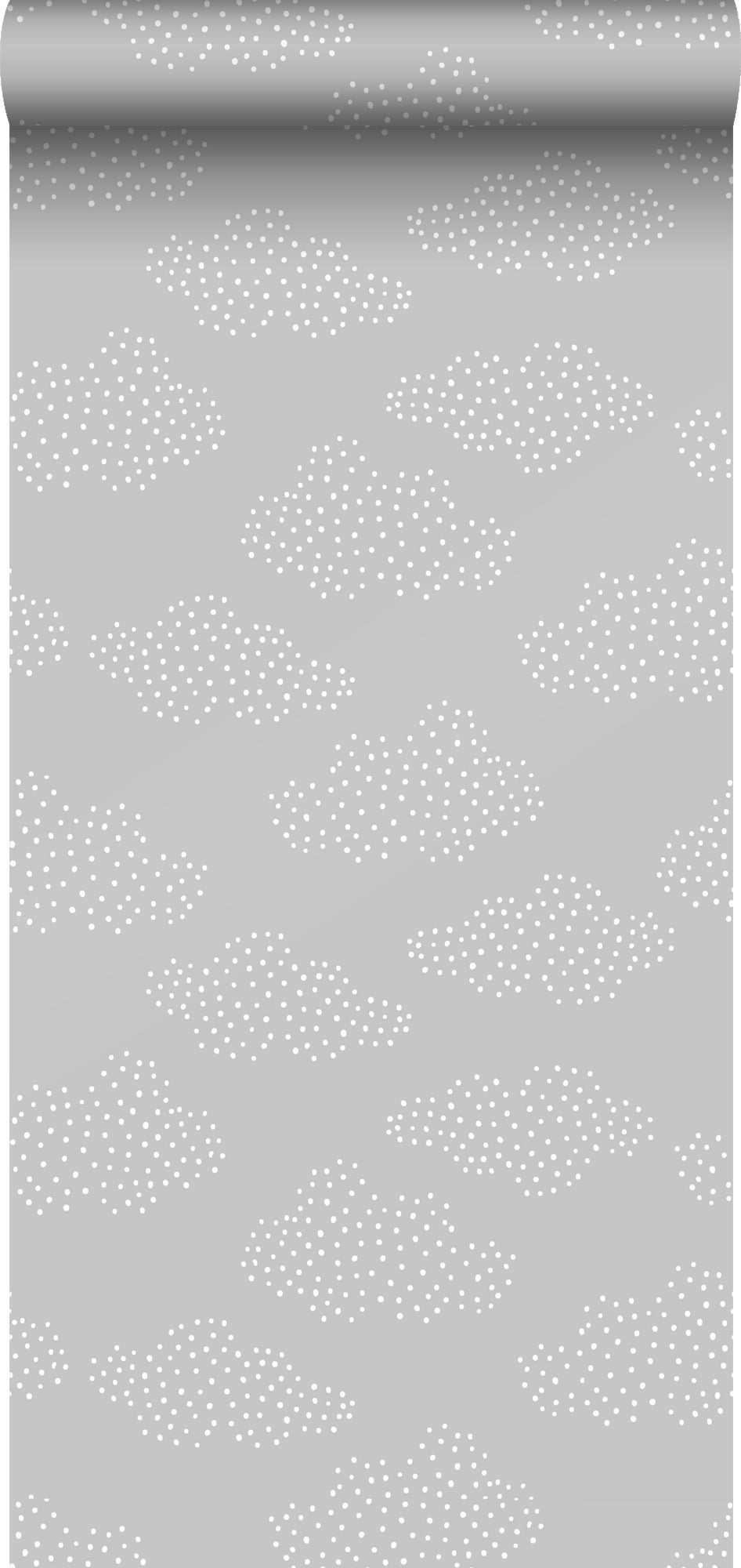 Tapeta chmury szarym - 50 x 900 cm - ESTAHOME