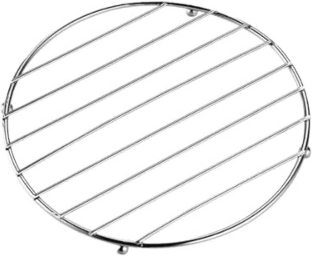 Gruby wspornik pod garnek ze stali nierdzewnej - odpowiedni do stołów i kuchenek - 1 sztuka, okrągły, 18 cm