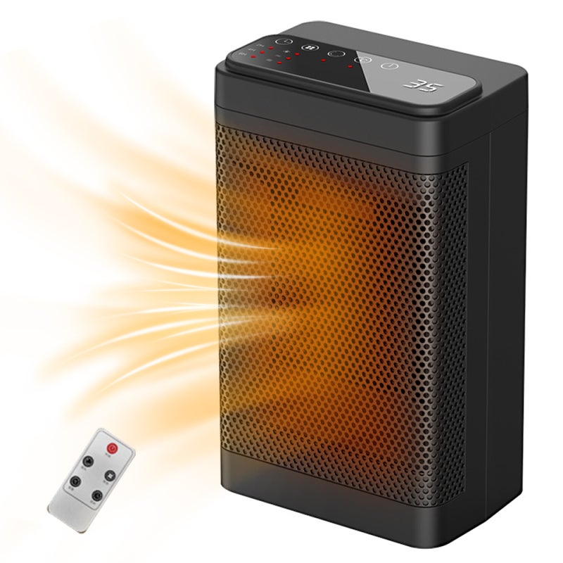 Mini radiateur électrique de 1500 W avec télécommande et minuterie à ...