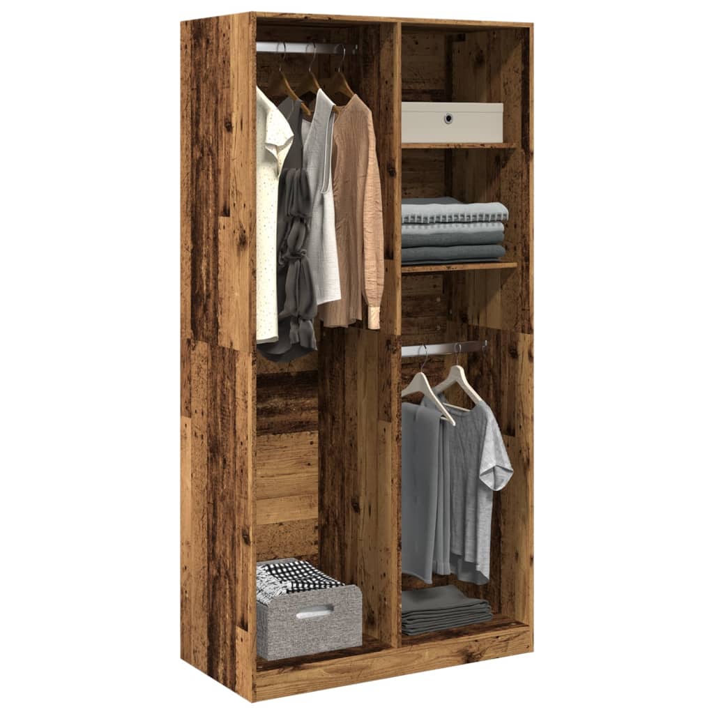 Armadio A Ripiani Enya In Legno – 60x180 Cm, Con Cassetto, Ideale Per Camera, Corridoio O Soggiorno