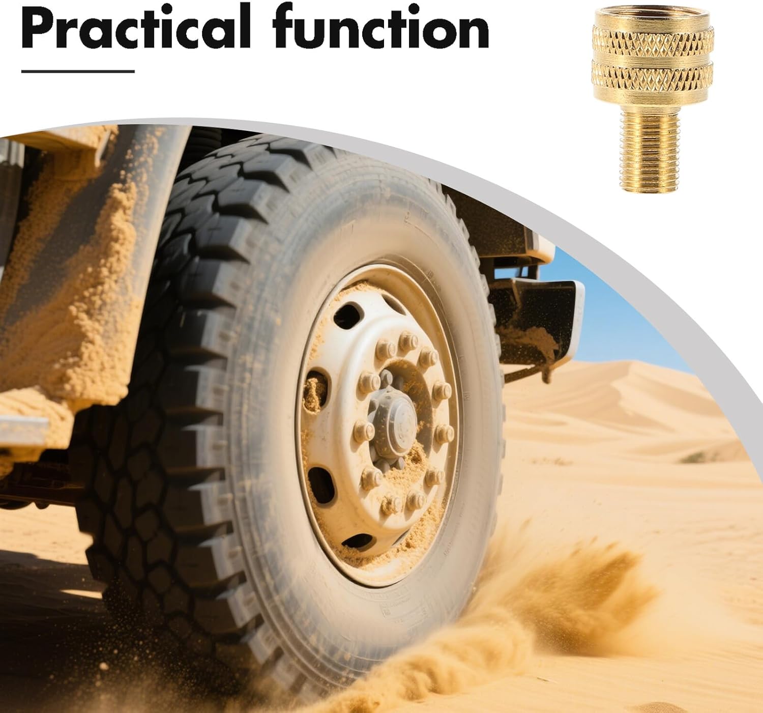 3 Pièces Adaptateurs de Valve de Pneu Camion Embouts de Gonflage pour Compresseur Air Accessoires pour Gros Pneus Agricoles et Poids Lourds - 3