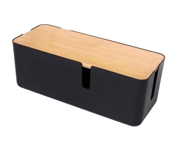 Boîte De Rangement Pour Câbles – Blanc – 26x16x14 Cm – Avec Couvercle – Cache-fils