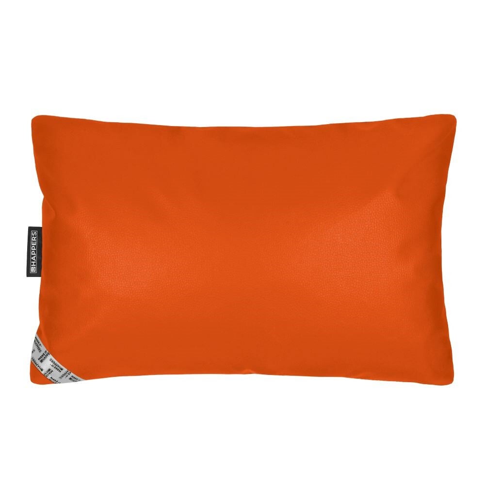 Coussin Similicuir Indoor Orange Happers 60x40 - 2