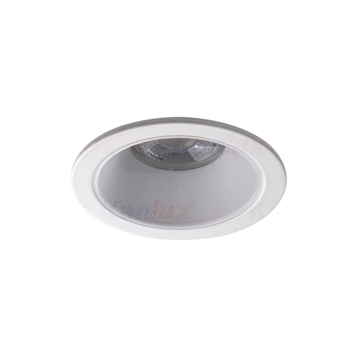 Oprawa sufitowa wpuszczana Glozo biała 1xGX5.3 / GU10x10W okrągła IP20 wym: 8,9 x 8,9 cm aluminium Kanlux