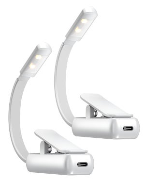 Dokkita Luce da Lettura Ricaricabile, Lampada da Lettura Clip USB