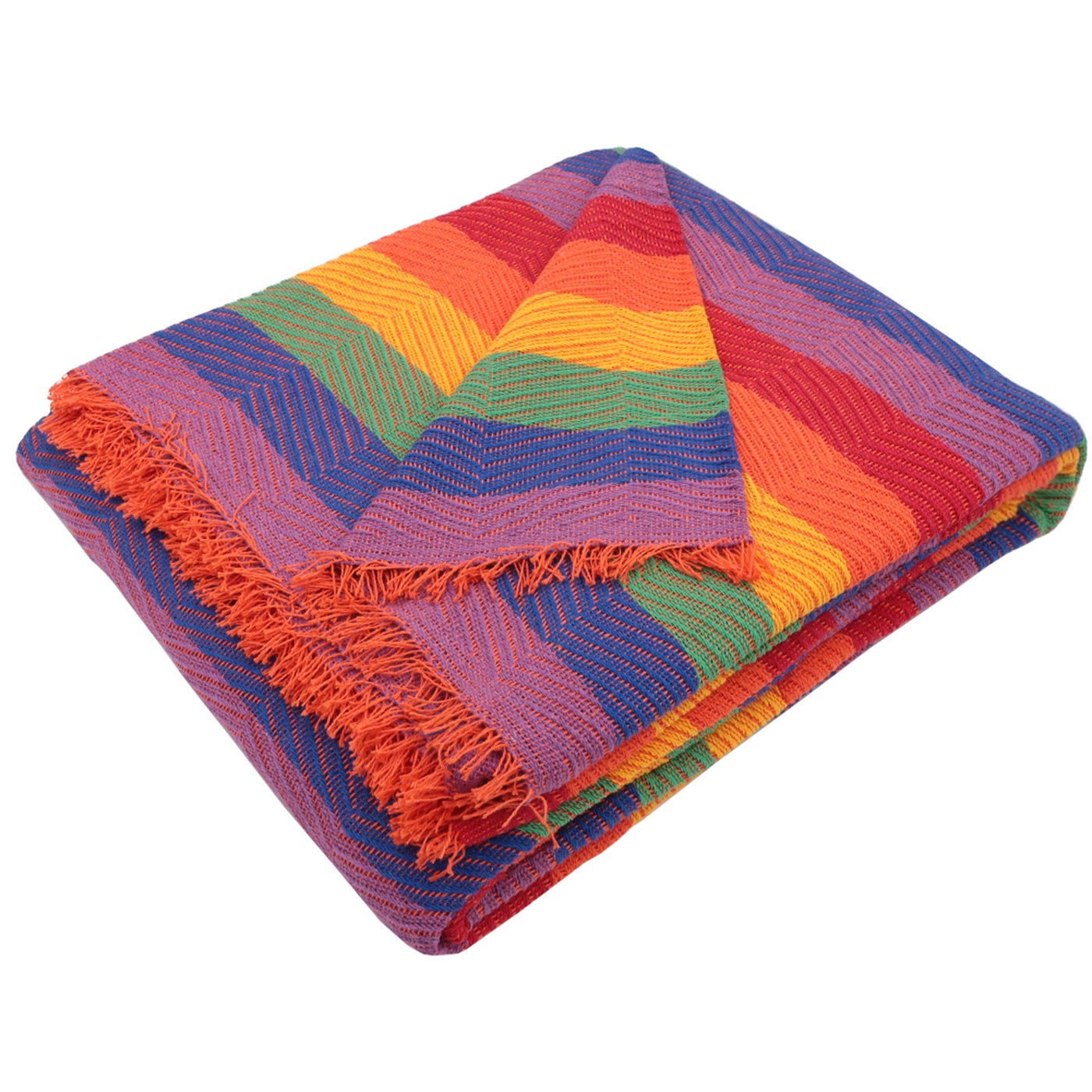 Home mercury - colcha multiusos sofa, cubrecama, jarapas, manta foulard, plaid para cama, cubresofa. (230x260cm, espiga arcoiris)