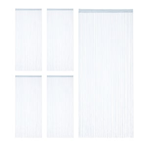 Relaxdays Rideau De Fil Avec Tringle, Peut être Raccourci, Pour Portes Et Fentres Diverses Tailles Lavable Dor 49837599
