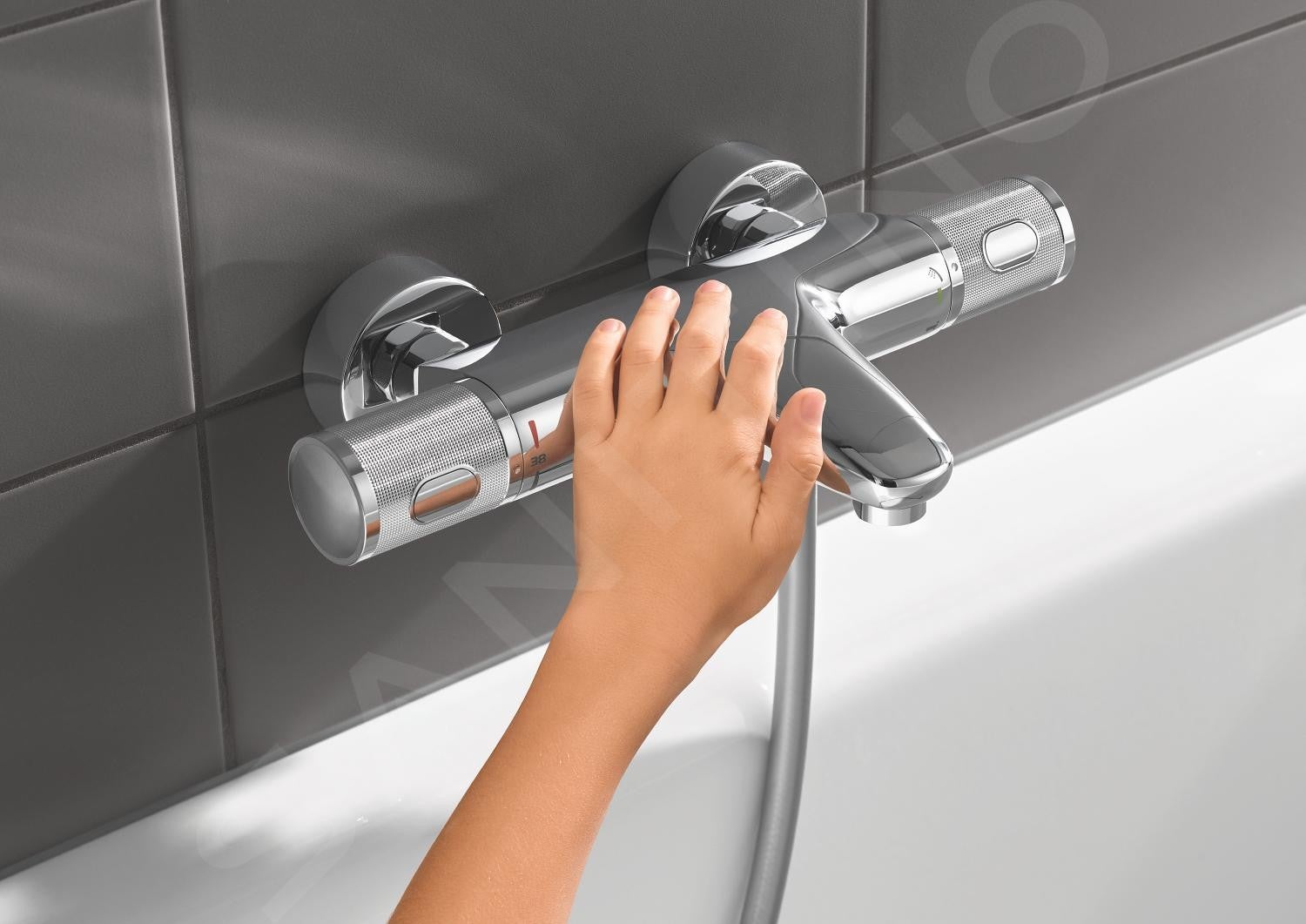 GROHE - Mitigeur thermostatique Precision Feel bain douche - 9