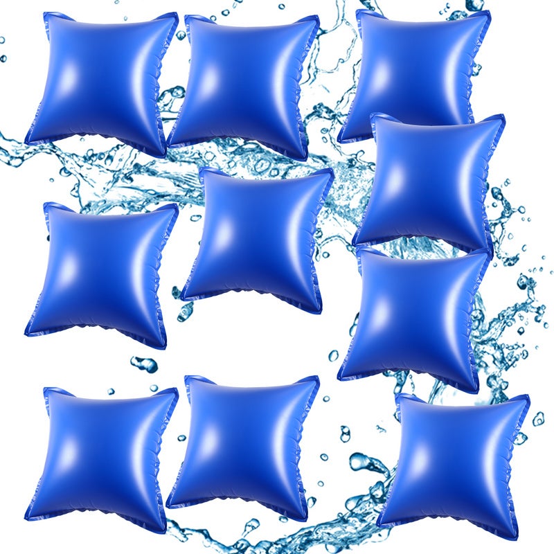 4 Oreillers Gonflables Hivernage Piscine Hors Sol - Coussins PVC Bleu Pour Couverture Piscine - Protection Gel Hiver
