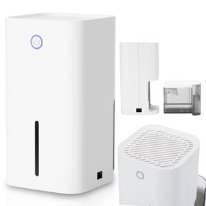 Déshumidificateur 65L/jour - 4,5L Réservoir - Pour Maison, Cave, Sous-sol - Minuterie 24h, Drainage Continu - Portable