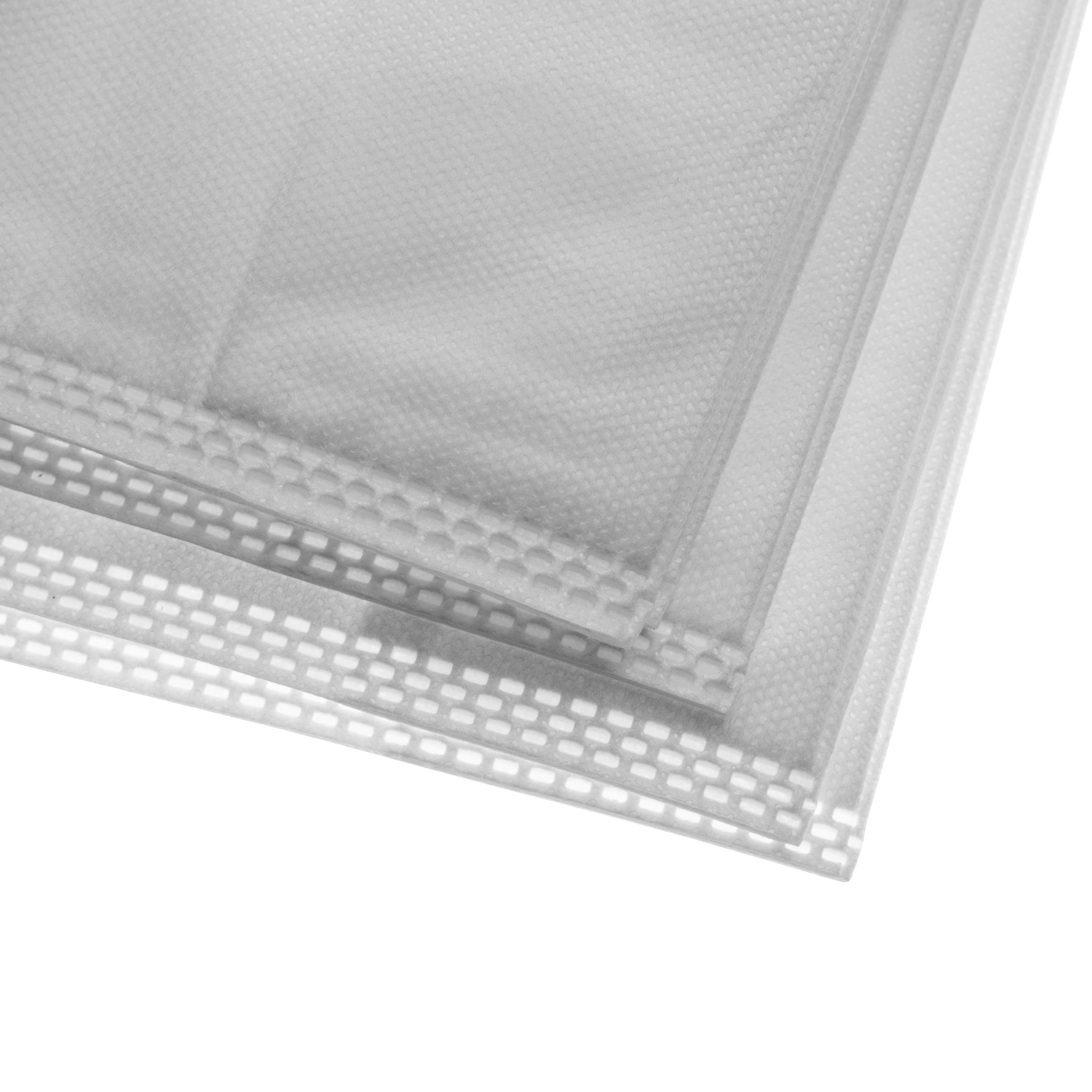 vhbw 10x Sacs compatible avec IVAC Compacto 9 aspirateur - microfibre non tissée, 72,85cm x 17,05cm blanc - 3
