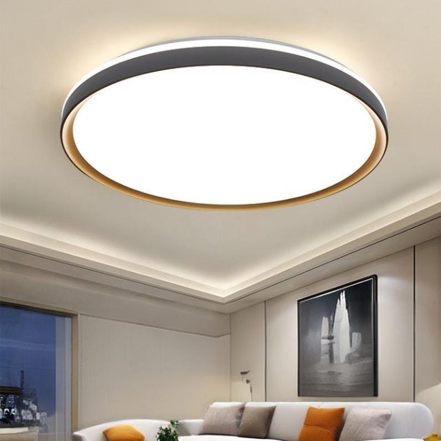 Plafon LED 40 cm, nowoczesny, energooszczędny plafon, okrągły żyrandol o mocy 26W do salonu, sypialni, kuchni, korytarza, światło białe 6000K