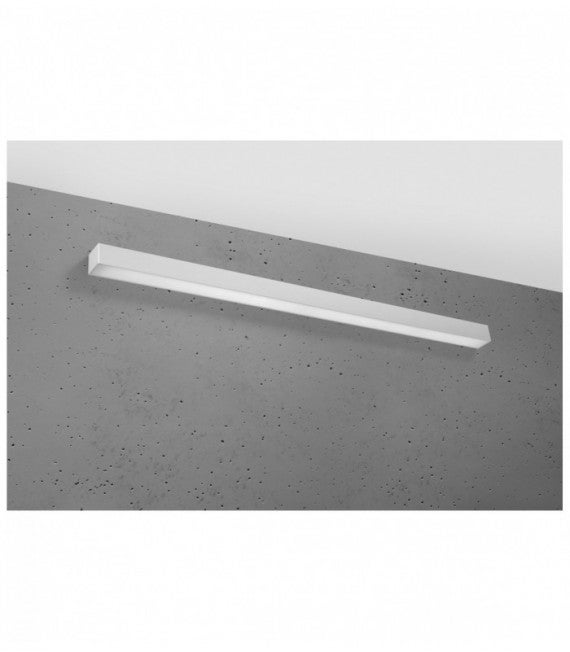 Kinkiet PINNE 118 szary, minimalistyczny - 118x6x6cm Sollux