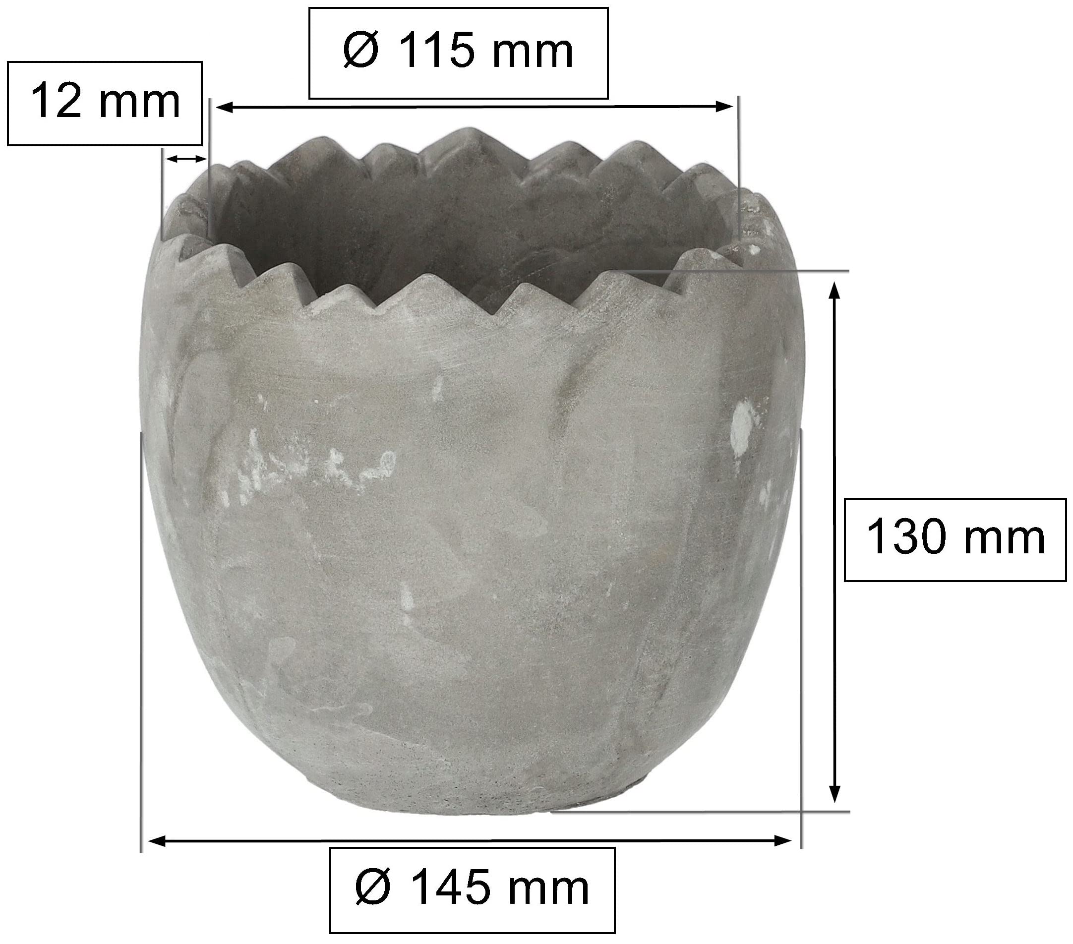 Doniczka osłonka jajko skorupka ceramiczna - KOTARBAU - 2