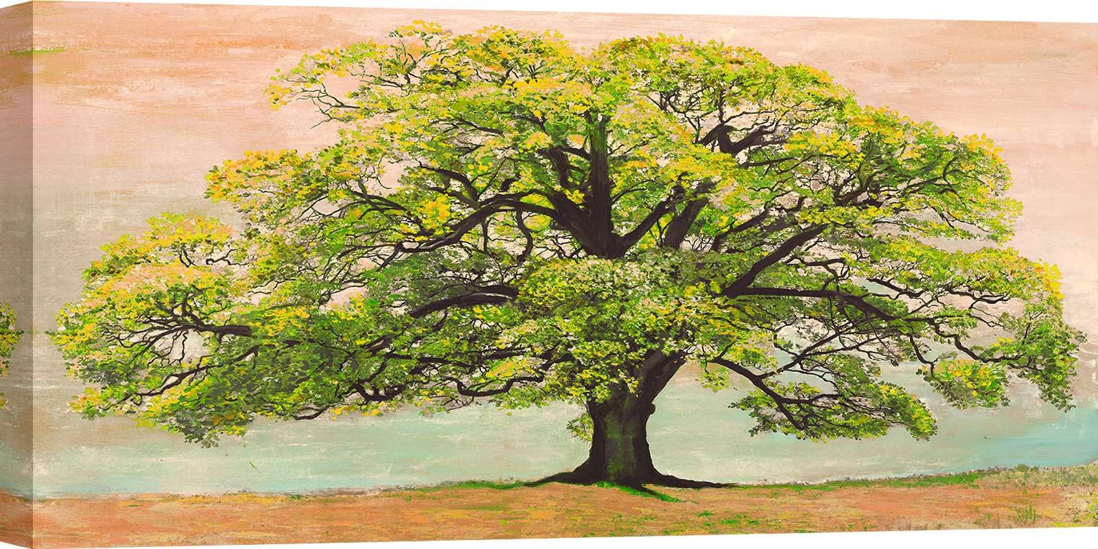 Tableau Photo Sur Toile 100x50 Cm - Impression Nature Et Forêt - Style Moderne - Marque Tulup