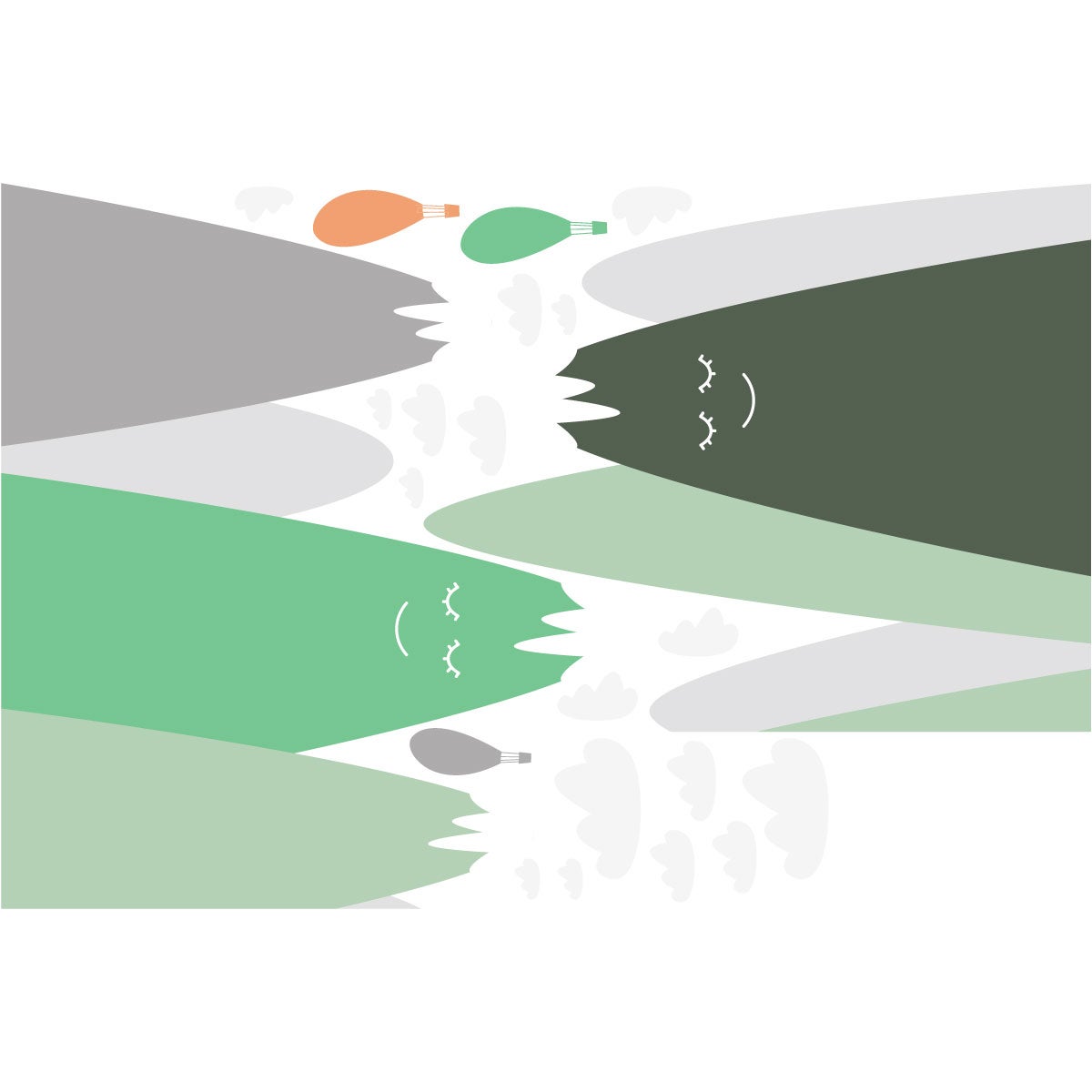 Adesivo bambino di montagna scandinavo lelika - Sticker adesivo - adesivi murali - 100x150cm - 4