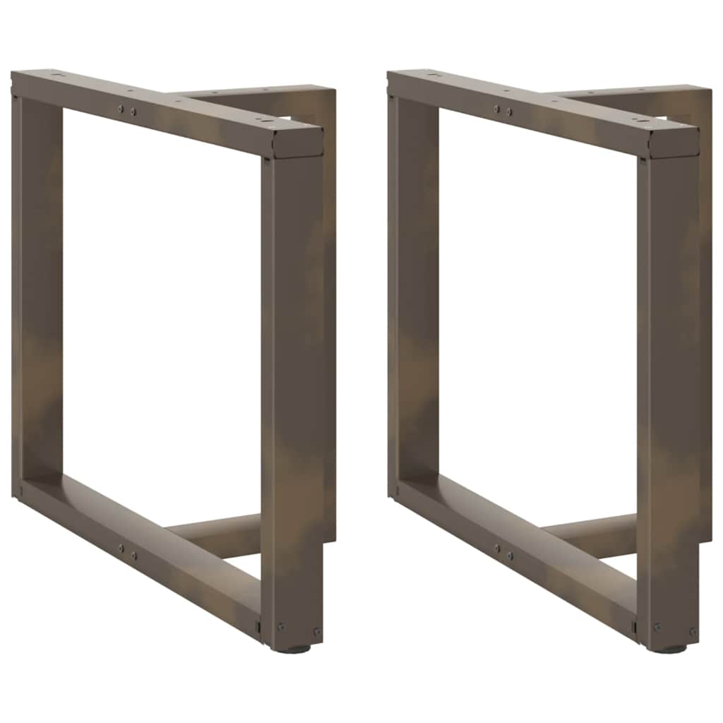 Nogi do stołu jadalnego w kształcie litery T 2 szt. Czarne 90x35x(72-73) cm Stal vidaXL