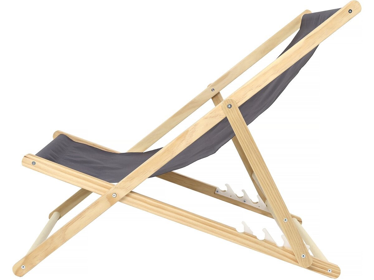 Lot de 2 transats en bois 