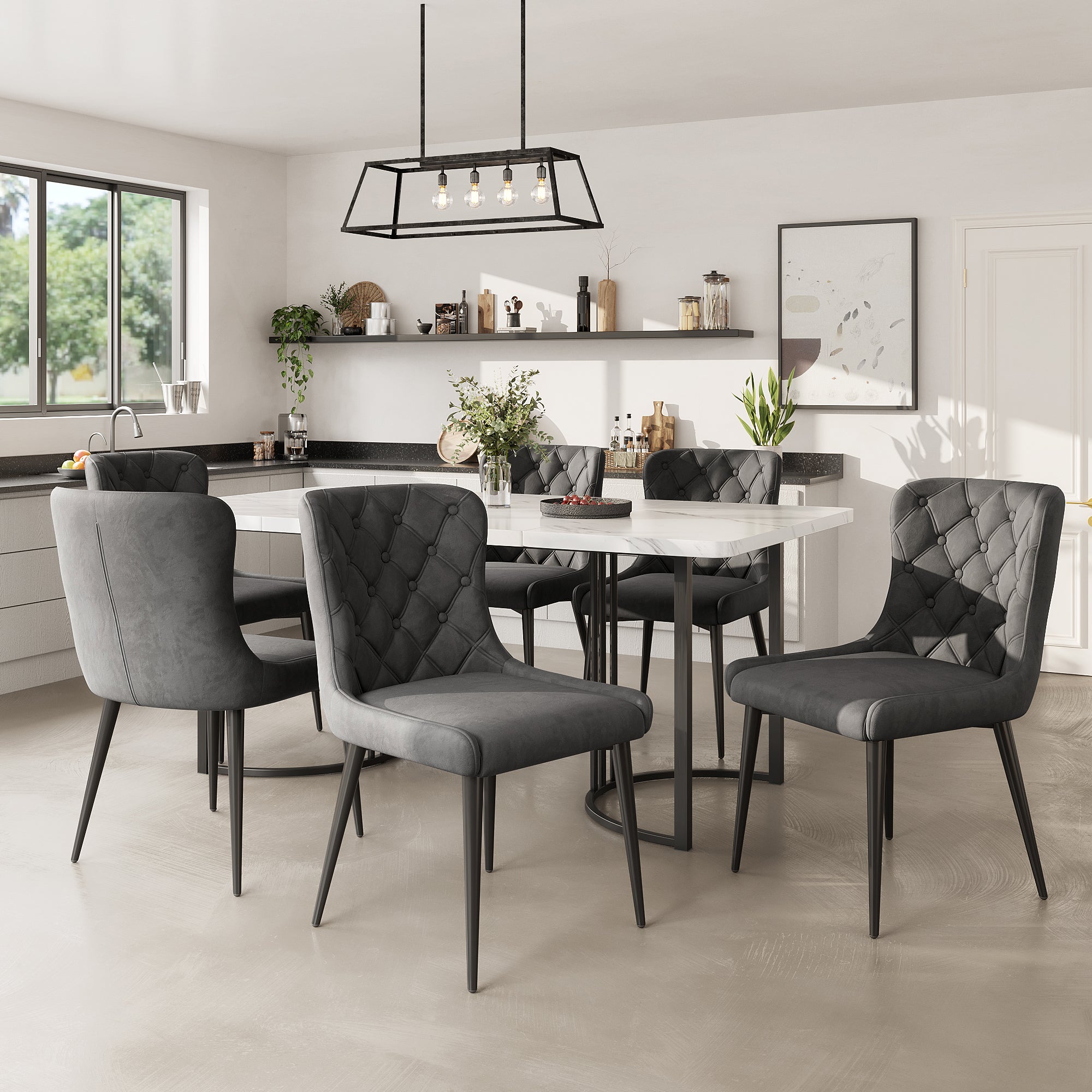 Lot de 6 chaises Baya - Beige - Lot de 2 | , créateur d'intérieur
