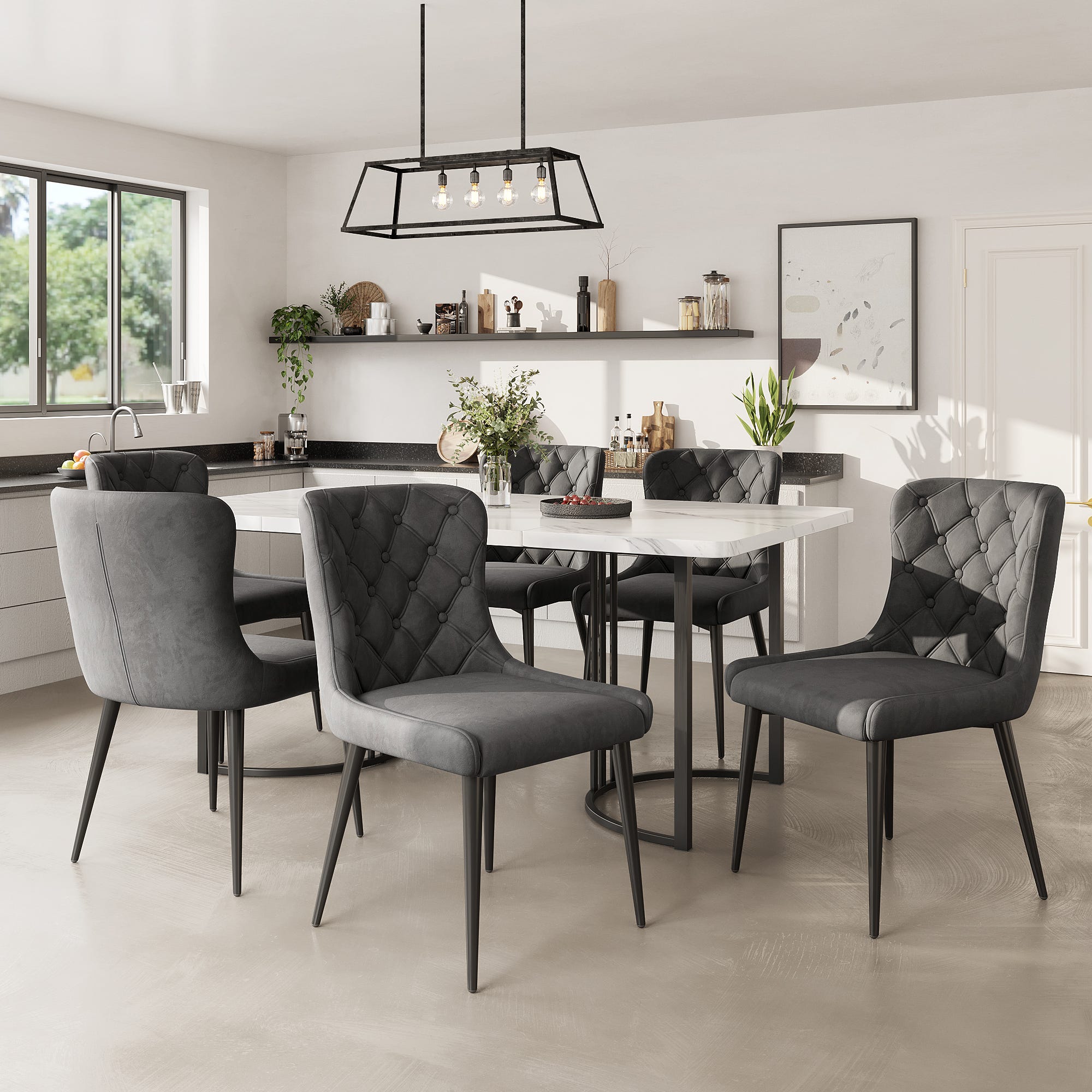 Lot de 6 chaises Baya - Beige - Lot de 2 | , créateur d'intérieur Lot de 6 chaises Baya - Beige - Lot de 2 | , créateur d'intérieur