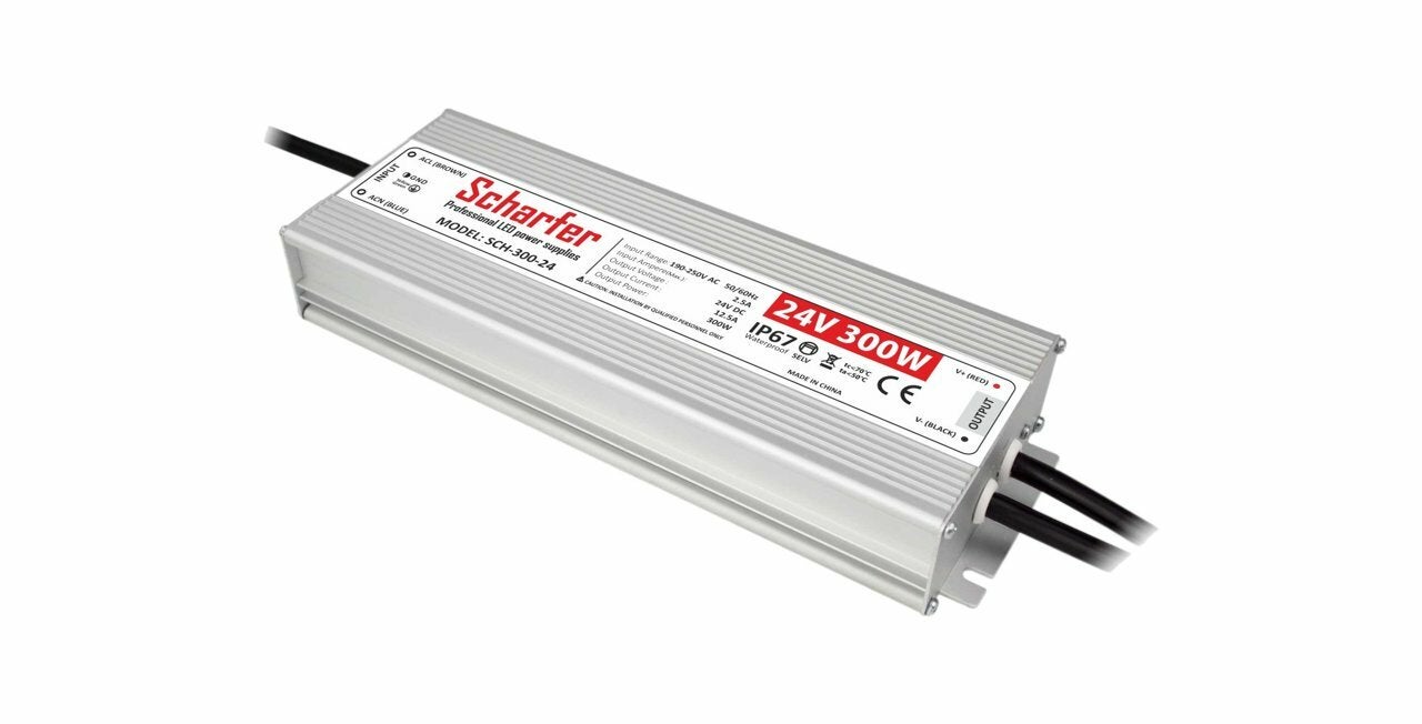Zasilacz hermetyczny 300W 24V IP67 12,5A uniwersalny SCH-300-24 SCHARFER