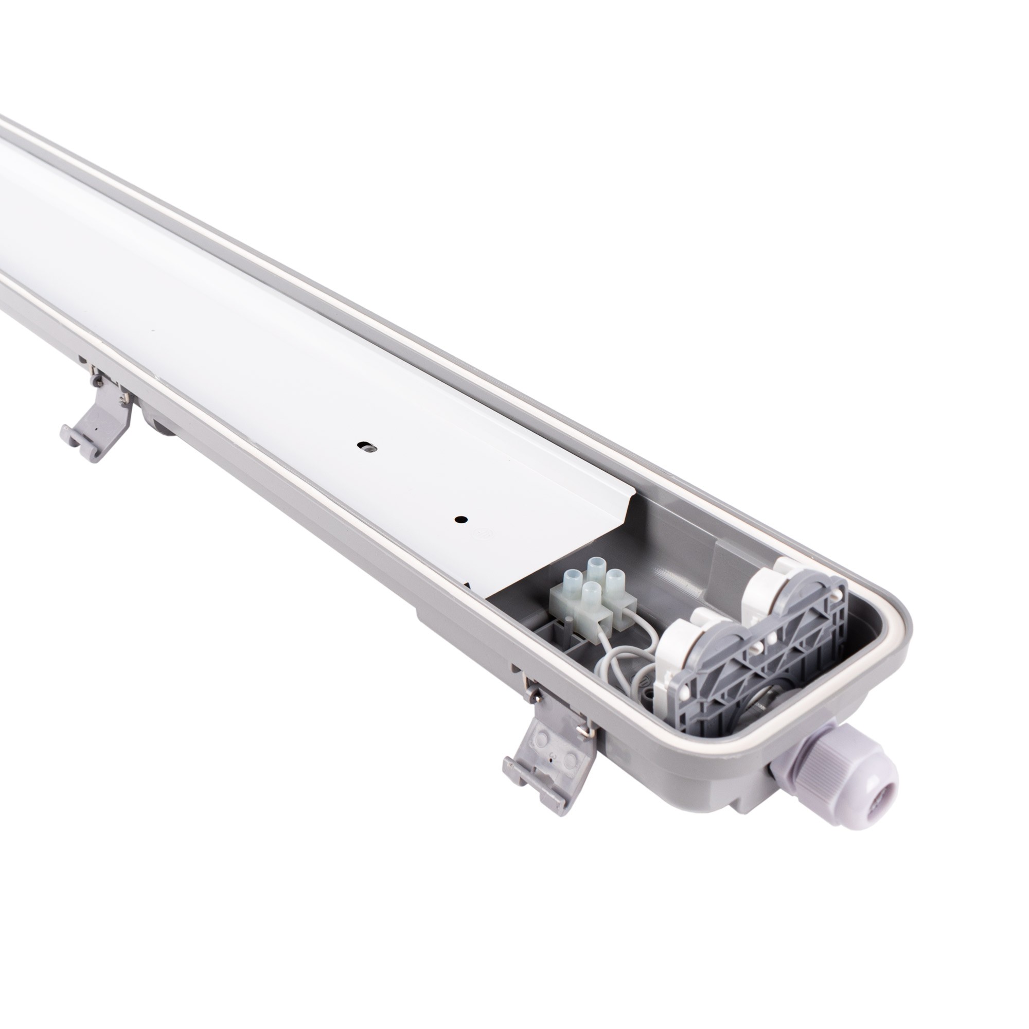 Boîtier étanche pour 2 tubes LED 120cm - IP65 - 7