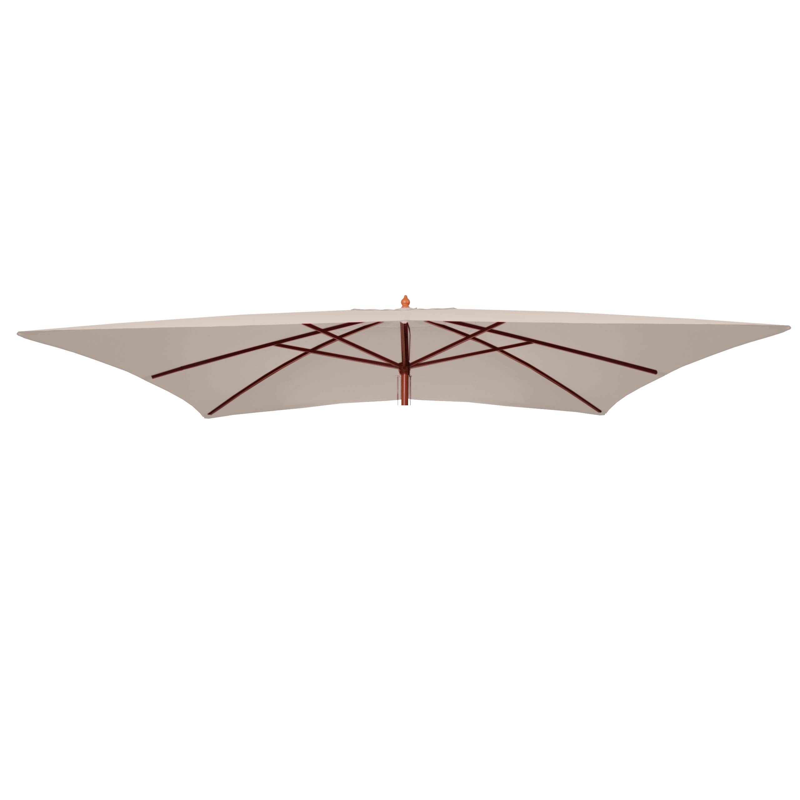 Wymienny pokrowiec na parasol Florida 3x4m, wymienny pokrowiec na parasol, poliester ~ kremowy