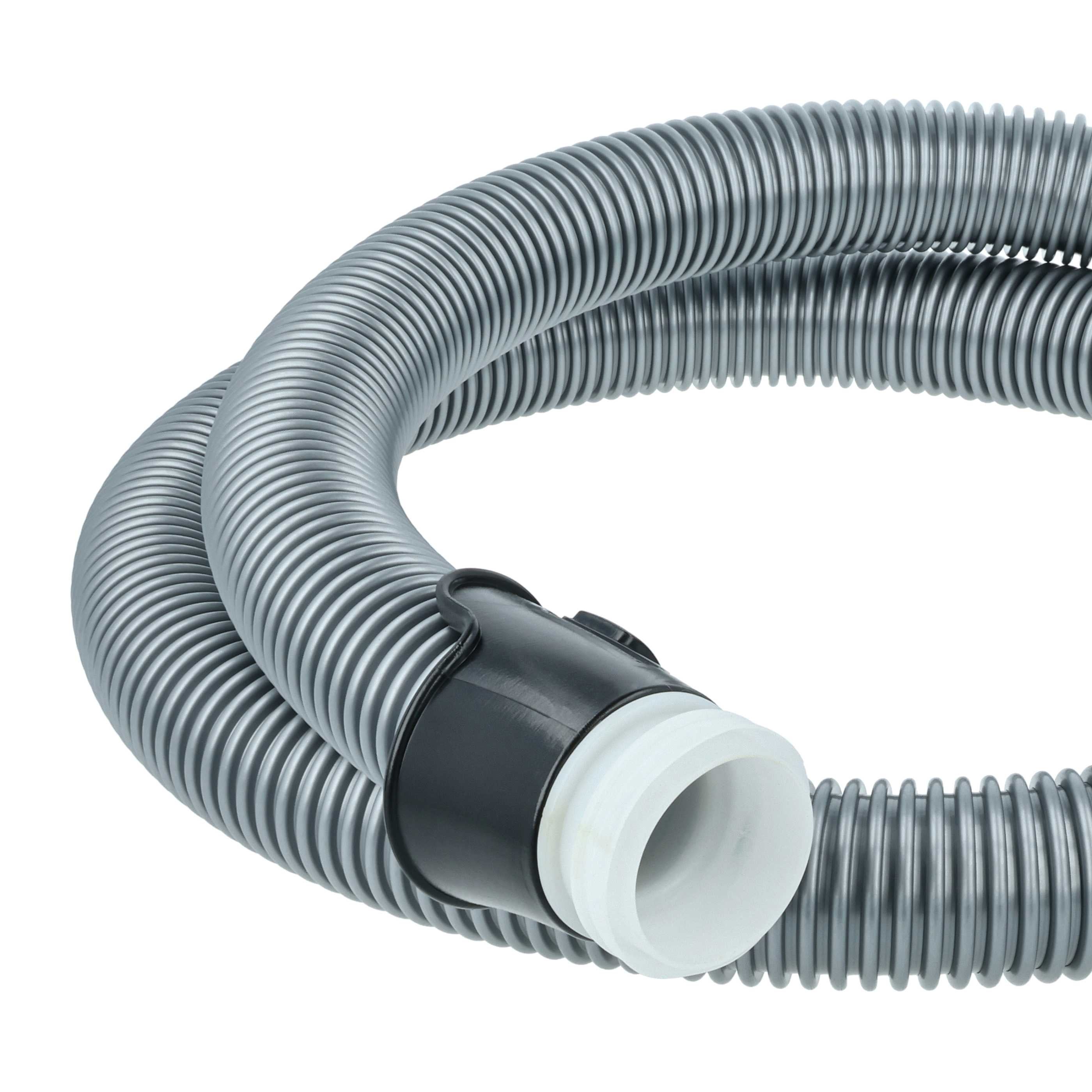 vhbw Tuyau de remplacement aspirateurs, 1.8 m, noir / argent, compatible avec Electrolux ESPC74SWT, EUF81DB, JMALLFLOOR, JMALLFLR+ - 4