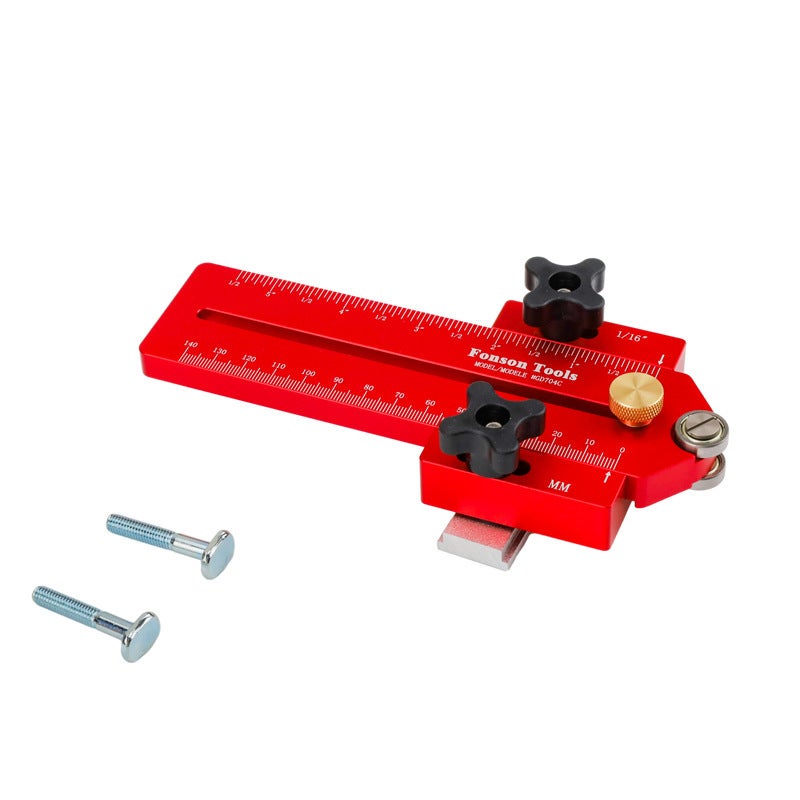 Gabarit De Sciage Fin Pour Scie Circulaire - Coupes Précises, Compatible Rainures U Et T, En Acier