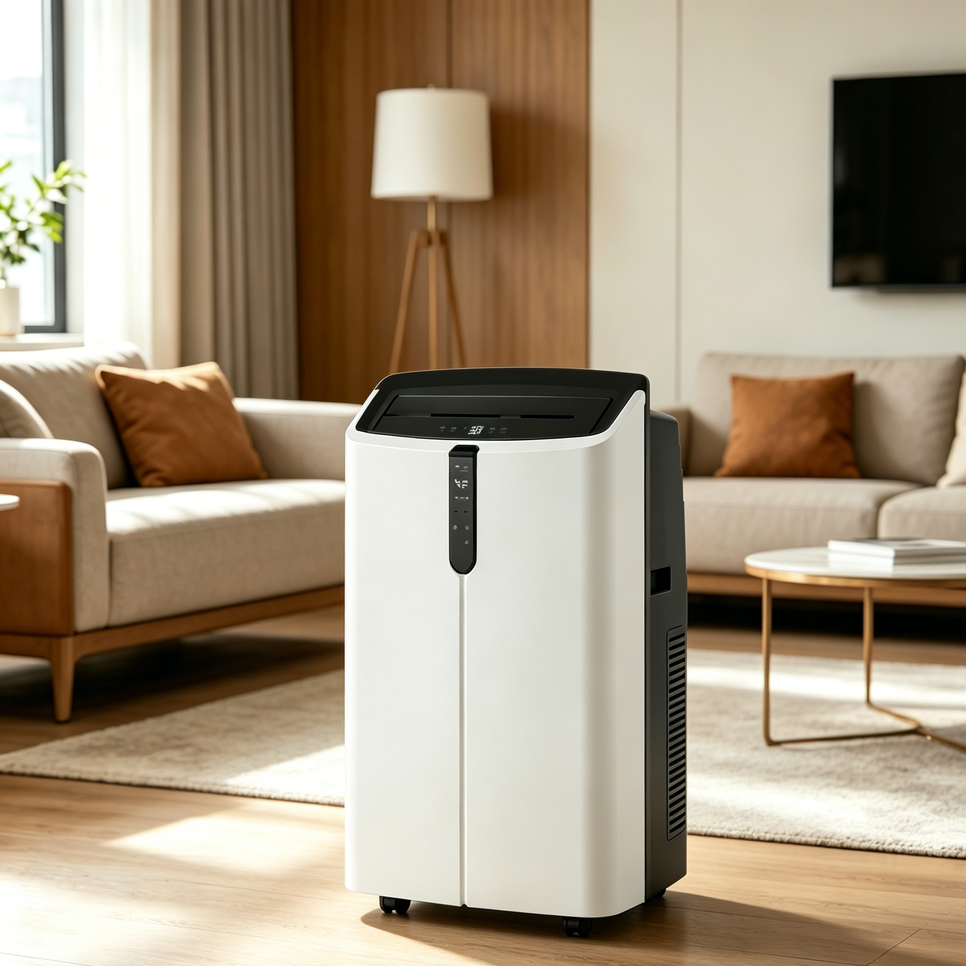 Climatiseur Mobile Silencieux 12000 BTU, 5 en 1 Climatiseur Portable, Refroidissement, Déshumidification, Ventilation, Mode Sommeil, 46,5m² - 4
