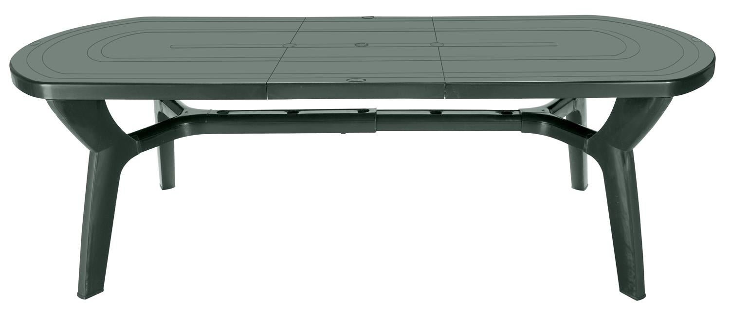 Tavolo Pagoda Da Giardino Allungabile In Plastica resina 180/230