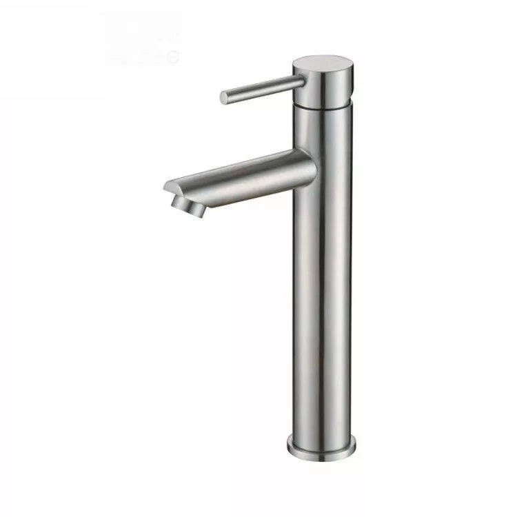 Grifo para lavabo trendy's, montaje sobre encimera, acero inoxidable satinado