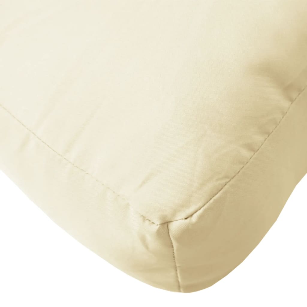 Cojín para sofá de palets tela crema 60x60x12 cm v8652 60 x 60 x 12 cm / Crema - 8