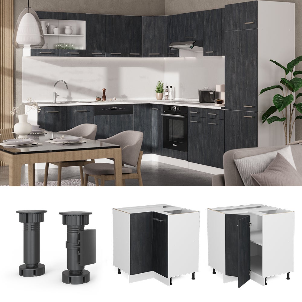 Vicco Meuble dangle R-Line, Béton noir, 75.6cm sans PT - 2
