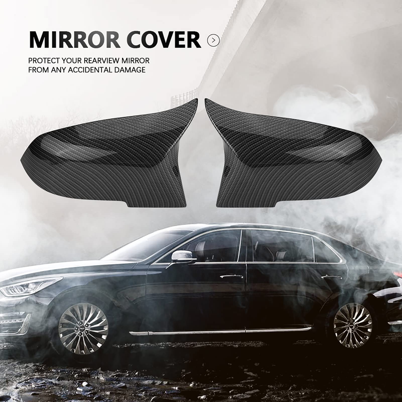 1 paio di copri specchietti retrovisori per 220i 328i 420i F20 F21 F22 F30 F32 F33 F36 X1 E84 - 3