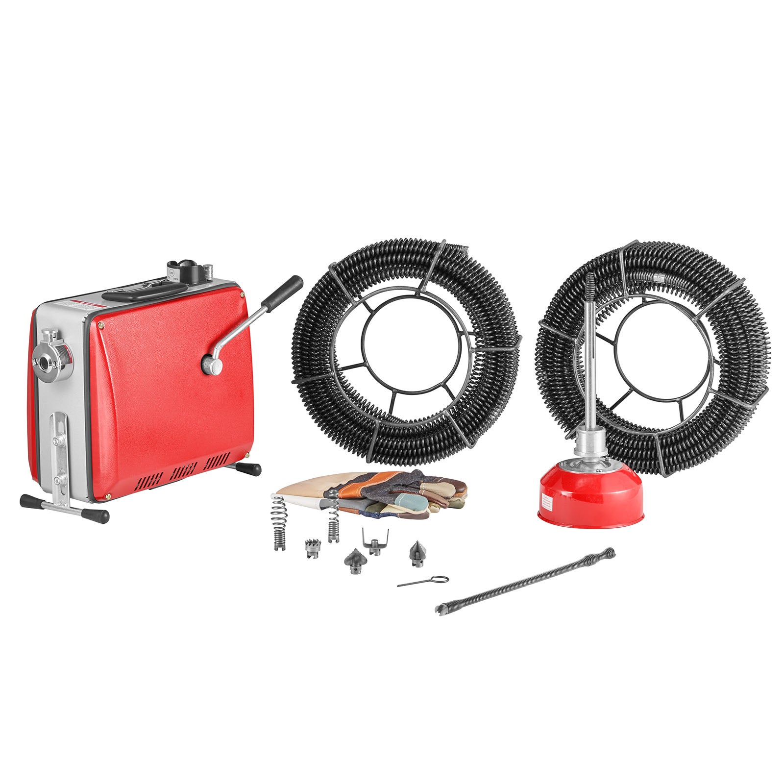 Déboucheur électrique VEVOR 23m X 9,5mm - Auto-alimenté - Neuf