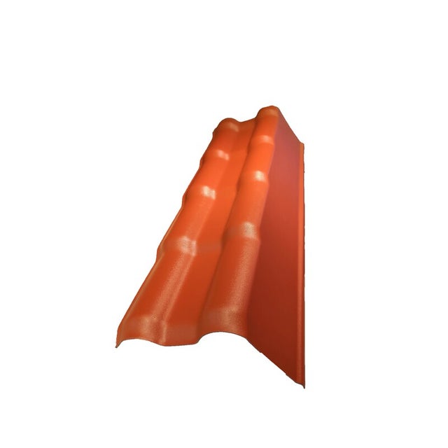Profil de rive droite toiture PVC mini 94x37,5cm - Terre cuite