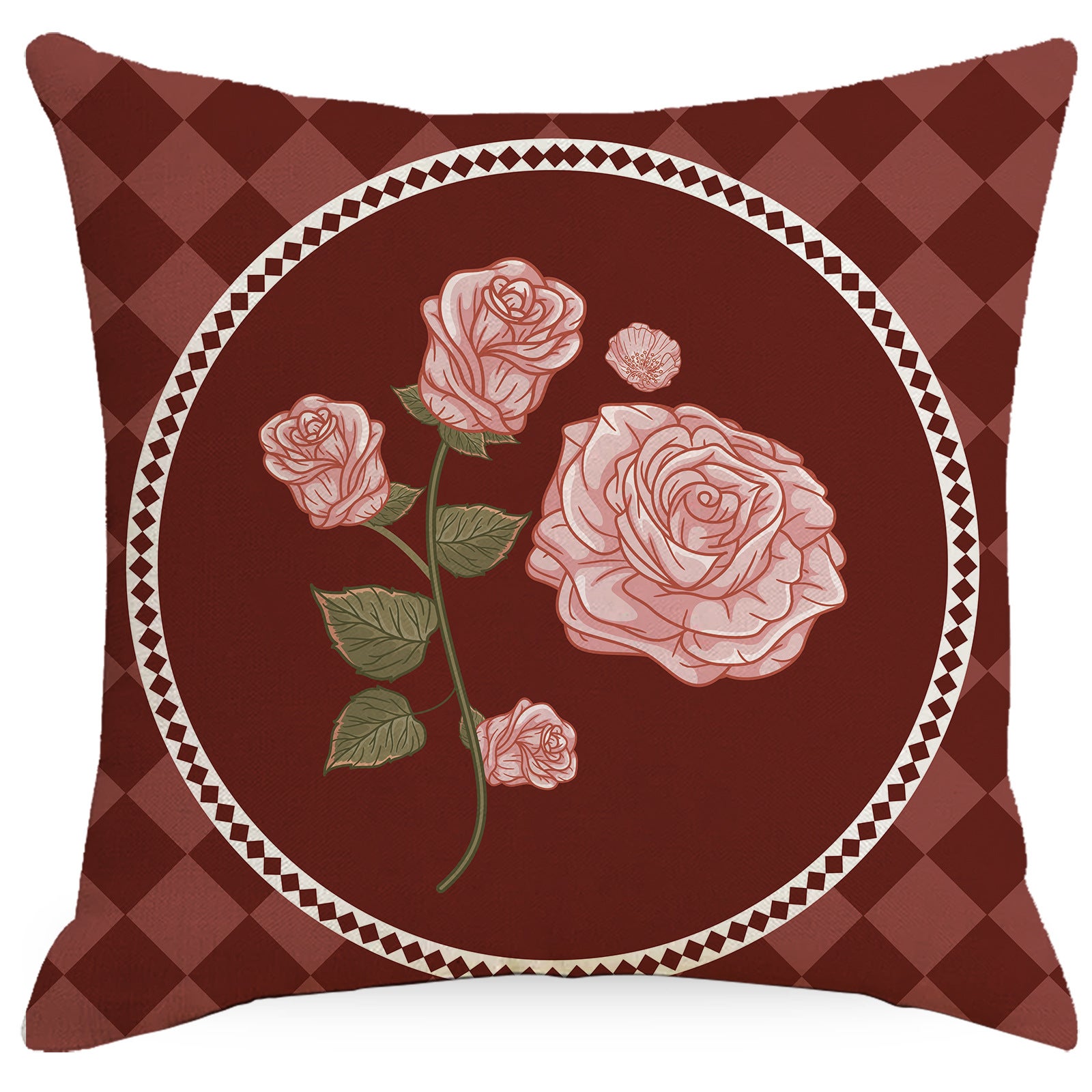Lot de 4 Housse de Coussin, Housse Coussin 45x45cm Housses de Coussin Taie d'oreiller Décoratif Canapé pour Chambre, Canapé, Chaise, Lit,Jardin(Vint - 5